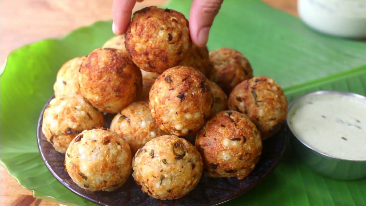 Sabudana Vada In Appam Pan | Sago Vada Recipe With Chutney | Vrat ...