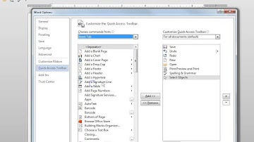 Microsoft Word 2013 - The Quick Access Toolbar Training