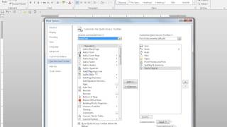 Microsoft Word 2013 - The Quick Access Toolbar Training