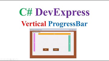 C# WinForms DevExpress - Vertical Progress Bars with BackGroundWorker