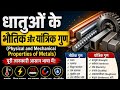 धातुओं के भौतिक और यांत्रिक गुण | Physical & Mechanical Properties of Metals