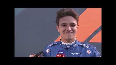 F1 lando norris LOSES it After Saying "BLOWEE" |  Lando cant stop laughing interview