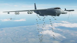Boeing B-52 Carpet Bomb Destroy Russian Base, Airport, Aircraft Carrier, Planes - Plane Simulator