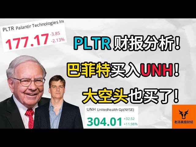 Palantir 财报分析! 巴菲特买入UNH! 大空头Michael Burry也买了!?【美股分析】