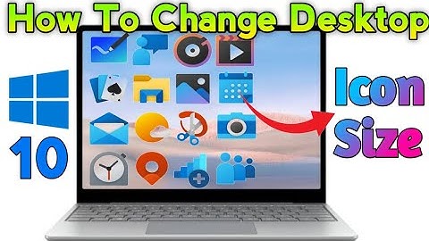 How To Change Desktop Icon Size On Windows 10 || Icon Size || 2022