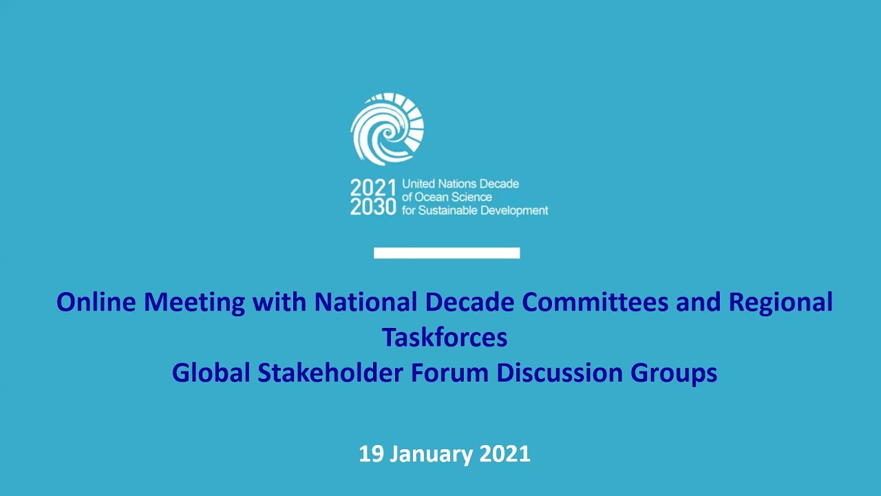 Online meeting: Global Stakeholder Forum groups for NDCs and Regional ...