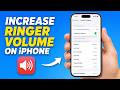 كيفية زيادة مستوى صوت الرنين على iPhone ضبط مستوى صوت نغمة رنين iPhone mp3