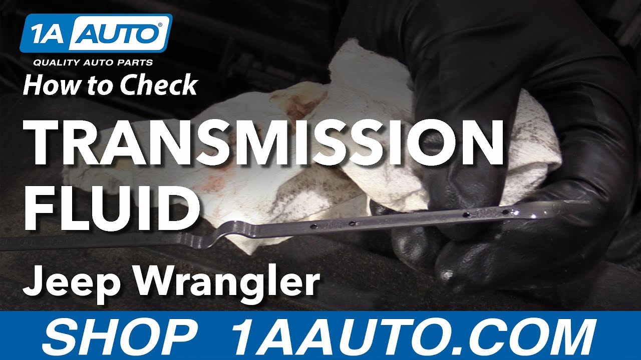 How to Check Transmission Fluid 06-18 Jeep Wrangler - YouTube