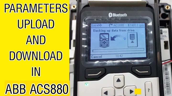 How to upload And Download parameters in ABB ACS880 in urdu/Hindi
