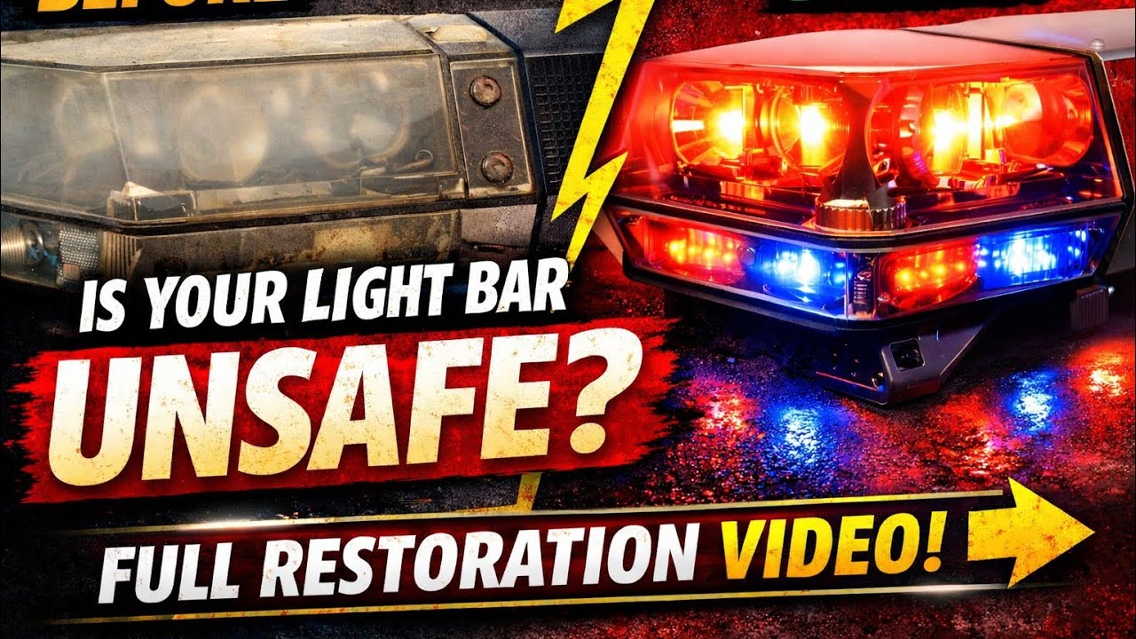 Vintage light bar rescue with Scotty Kilmer advise from 7 years ago code 3 mx7000