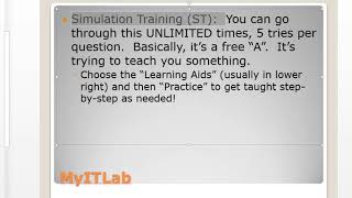 OMIS 259 Introduction to MyITLab