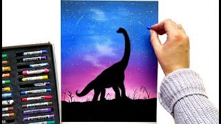 Drawing a Dinosaur with soft pastels | Leontine van Vliet screenshot 1