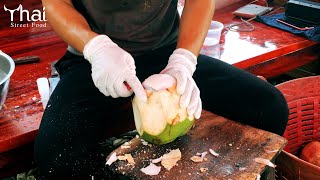 Amazing Coconut Cutting Skills | Thai Street Food | थाई स्ट्रीट फूड