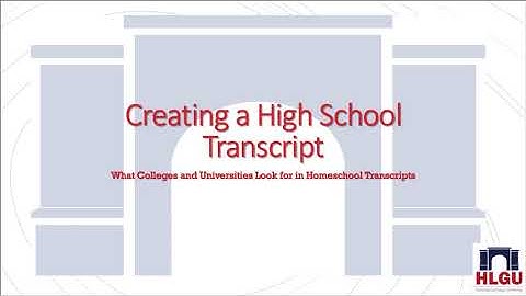 How to Create a High School Transcript (Homschool How To)