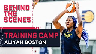Aliyah Boston's First Day of WNBA Training Camp with the Indiana Fever