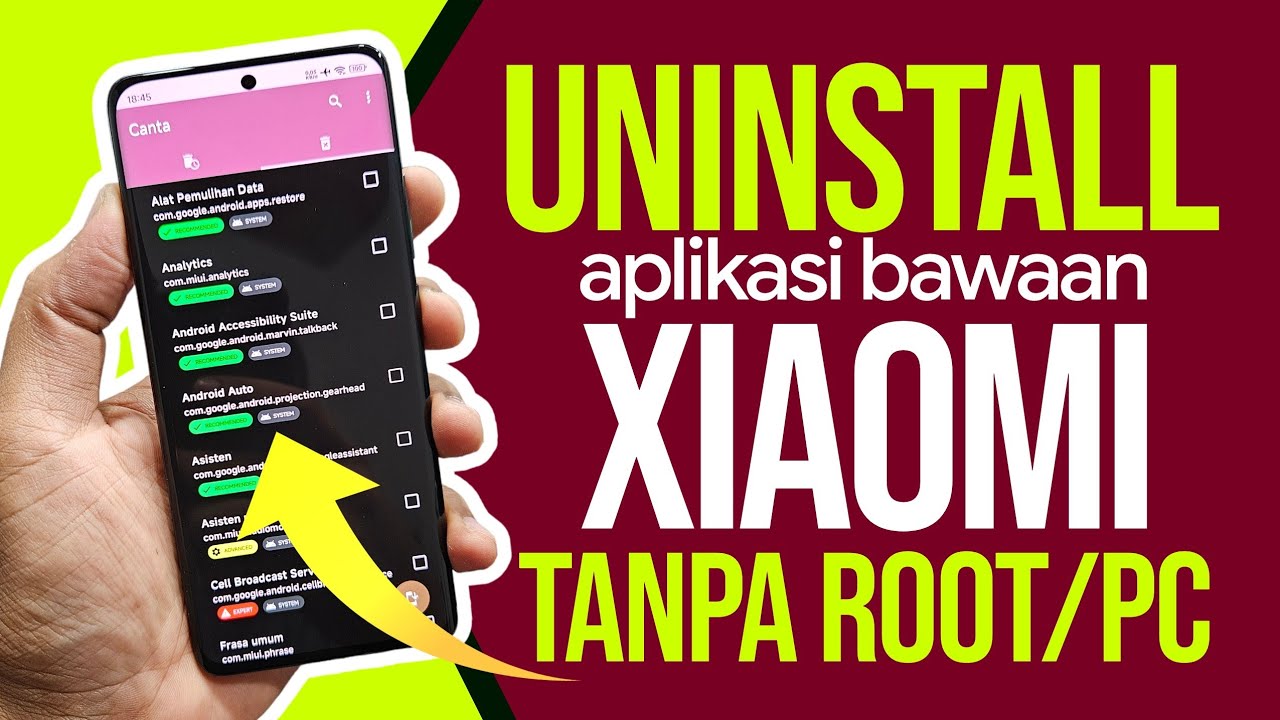 Cara Menghapus Aplikasi Bawaan Xiaomi Tanpa Root dan Tanpa PC - YouTube