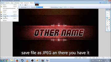 Red banner template + Download link (Paint.net)