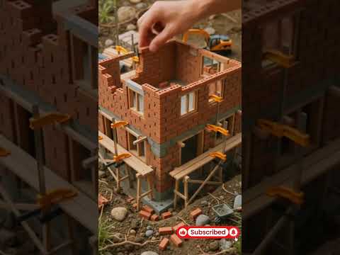 1 Minute Miniature House Build 🏡 | Satisfying DIY Timelapse | Tiny Model House