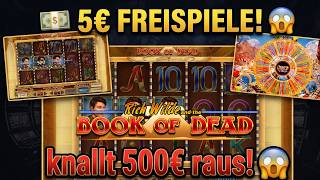 💶 5€ FREISPIELE! 🤯 BOOK OF DEAD knallt 500€ raus 😱 CRAZY TIME 🎡 Hacksaw • Bally Wulff • Pragmatic