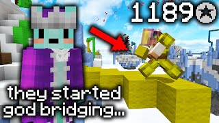 they started god bridging... (solo bedwars)