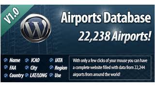 Airport Database for Wordpress with Text Spinner | Codecanyon Scripts and Snippets