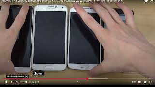 Android 5.0 Lollipop: Samsung Galaxy S5 vs. LG G3 vs. Nexus 5 vs. Galaxy S4 - Which Is Faster? (4K)