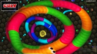 Chơi rắn săn mồi Slither.io được hạng 1 top  vui quá - cu lỳ chơi game #27 - funny gameplay