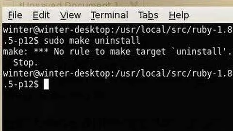 How-to uninstall ruby on rails in ubuntu