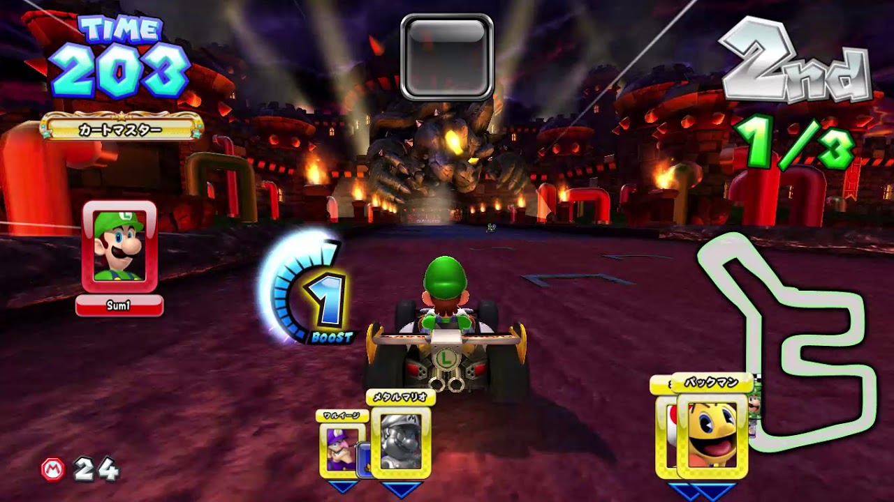 Mario Kart Arcade GP DX (720p) with Luigi マリオカート アーケードグランプリDX #239