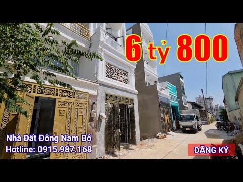 Bán nhà Bình Tân 4x17m gần Bệnh viện Bình Tân, hẻm 815 Hương Lộ 2. Nhà xây mới đẹp trệt lửng 3 lầu