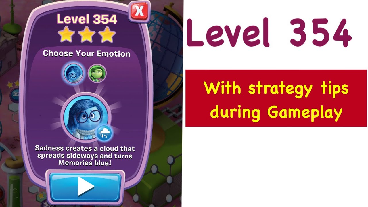 Inside Out Thought Bubbles Level 354 Tips and Strategy Gameplay Walkthrough