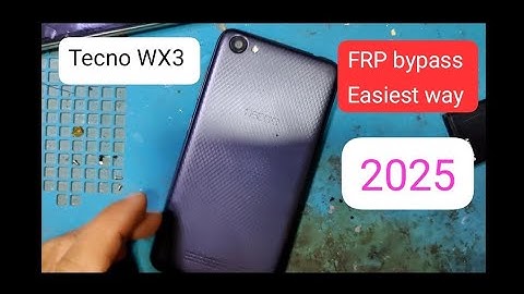 Tecno WX3 latest update FRP bypass 2025