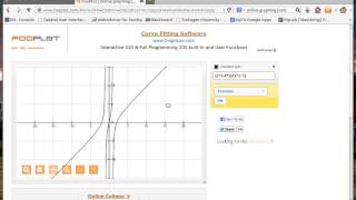 Using fooplot.com to draw graphs of functions screenshot 4