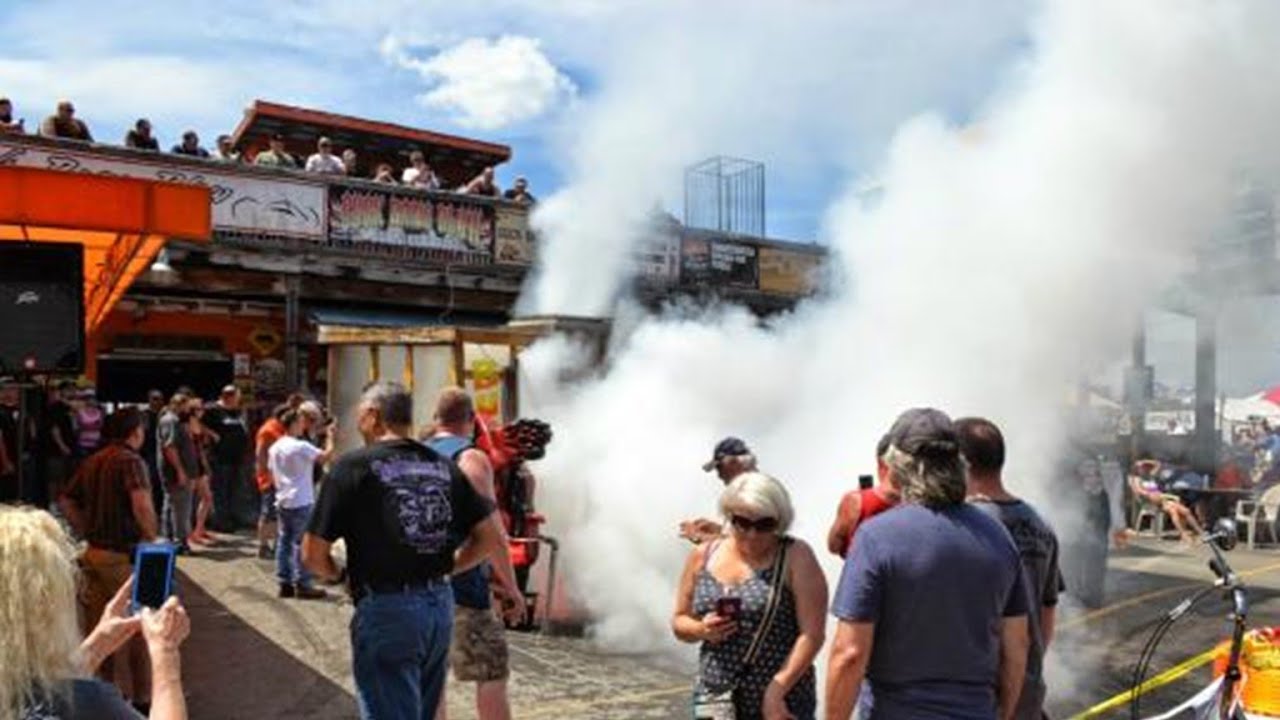 Myrtle Beach Bike Week SBB Burnout Pit YouTube