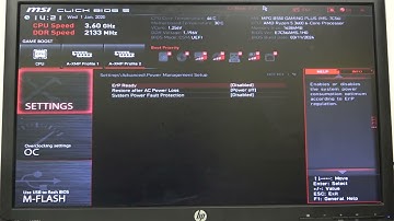MSI MPG B550 Gaming Plus AM4 - How to Enable/Disable ERP Ready | Manage Power Settings
