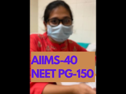 She got AIIMS rank 40, NEET PG 150. Her message to all NEET PG aspirants!! 🔥🔥😃