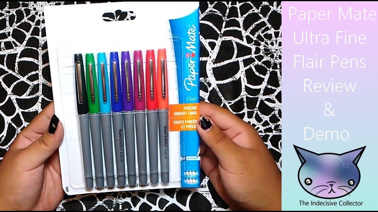 Paper Mate Ultra Fine Tip Pen Review and Demo YouTube