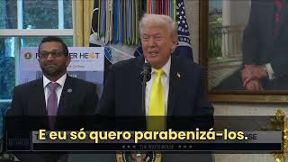 Trump ameaça Venezuela em coletiva!
