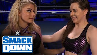 Alexa Bliss \& Nikki Cross share awkward moment backstage: SmackDown, July 24, 2020
