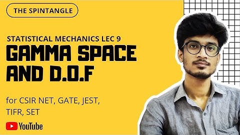 GAMMA SPACE AND DOF | Statistical Mechanics Lec 9| CSIR NET GATE JEST SET IIT JAM TIFR