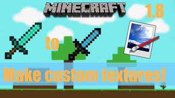 How to make a custom sword in Paint.net | Minecraft tutorial | 1.8