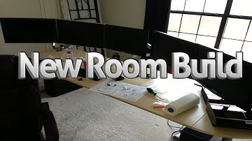 My New Room (Timelapse) - Five Mounted Monitors