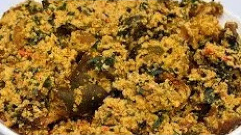 How to cook delicious nigerian fried egusi and ogbono soup 🍲 😋