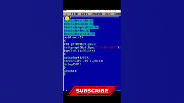 C program to print circle animation