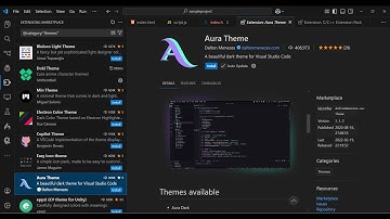 VS Code Aura Dark and Light Material Theme Tutorial Full Demo Video For Beginners