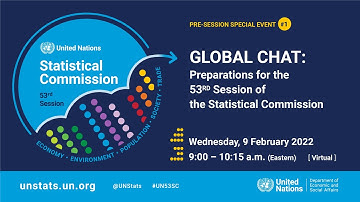 UNSC53: Global Chat on the 53rd session of the Statistical Commission