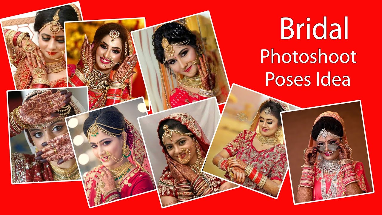 Bridal poses | Bridal photoshoot poses | Dulhan poses | bridal photography  pose |Top 20 bridal poses - YouTube