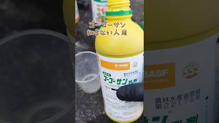 ゴーゴーサンを非農耕地で雑草対策に使う #除草剤 #抑草剤 #雑草対策 #草刈り