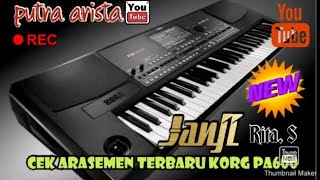 Janji,... Rita Sugiarto full arasemen#karaoke#Cover korg pa600.