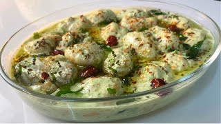 Dahi phulki Recipe - soft & Juicy Hari Bhari Dahi Phulki - Iftaar Idea By Cooking with Sariya